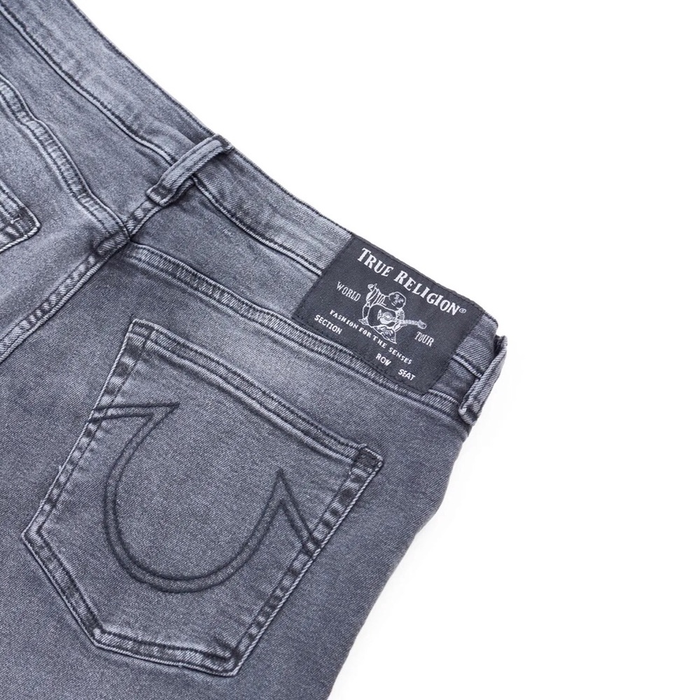 True Religion NWT Distressed Vintage Wash Geno Relaxed Slim Jeans 32 - Picture 8 of 11